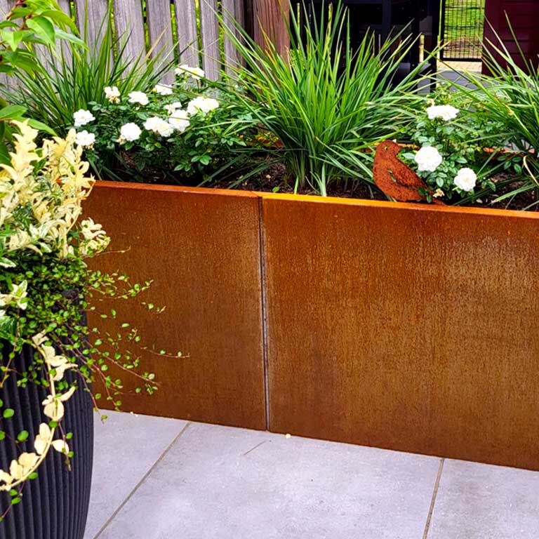 Donica ze stali corten Texas xxl 160 x 60 cm