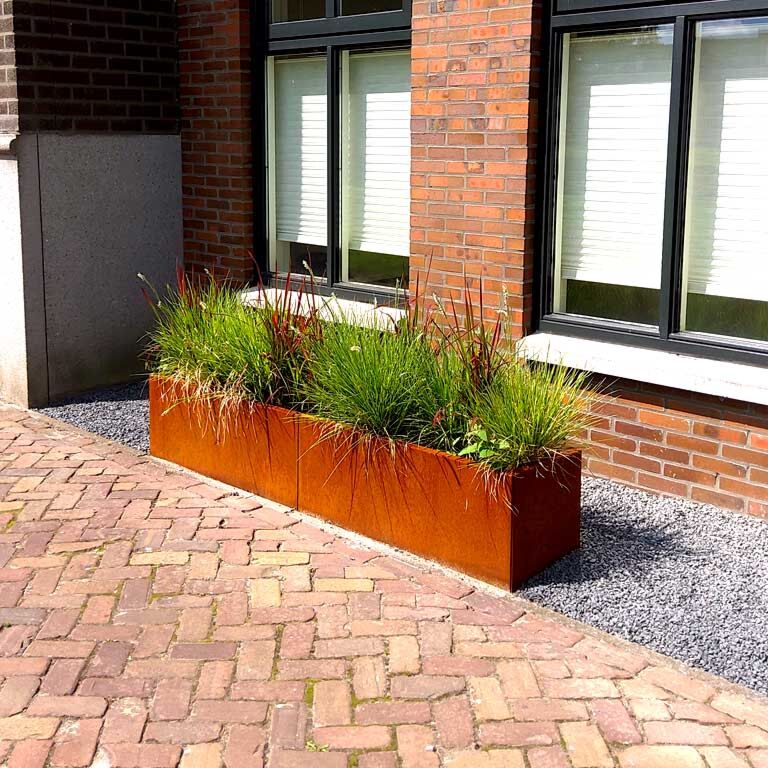 Donica ze stali corten Texas xxl 200 x 40 cm