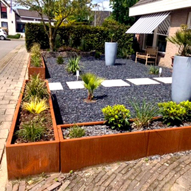 Donica ze stali corten Texas xxl 200 x 40 cm