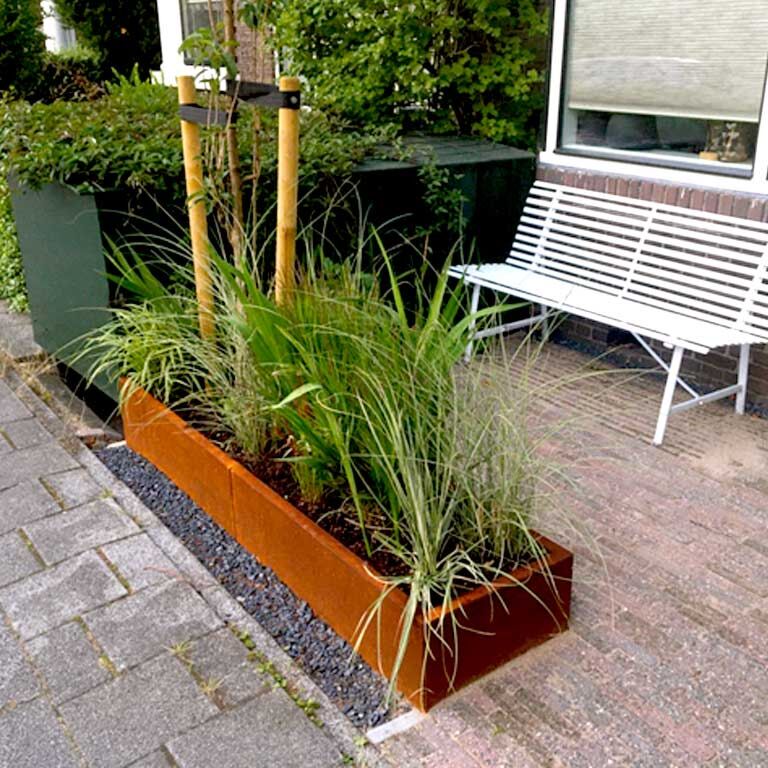 Donica ze stali corten Texas xxl 200 x 50 cm