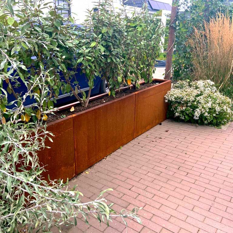Donica ze stali corten Texas xxl 320 x 30 cm
