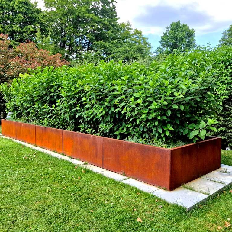 Donica ze stali corten Texas xxl 300 x 40 cm