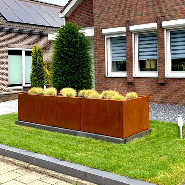Donica ze stali corten Texas xxl 300 x 80 cm