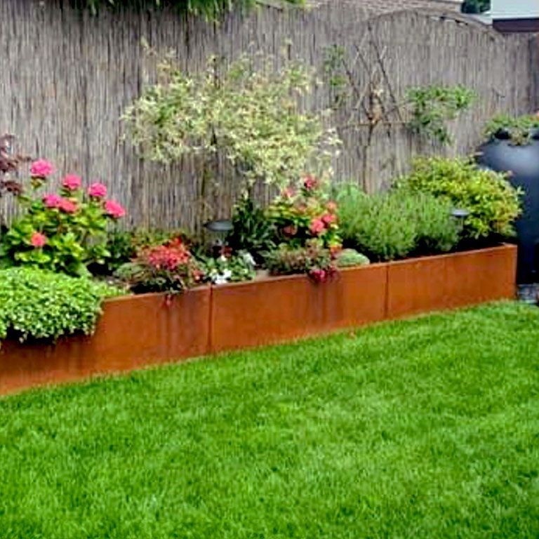 Donica ze stali corten Texas xxl 480 x 120 cm
