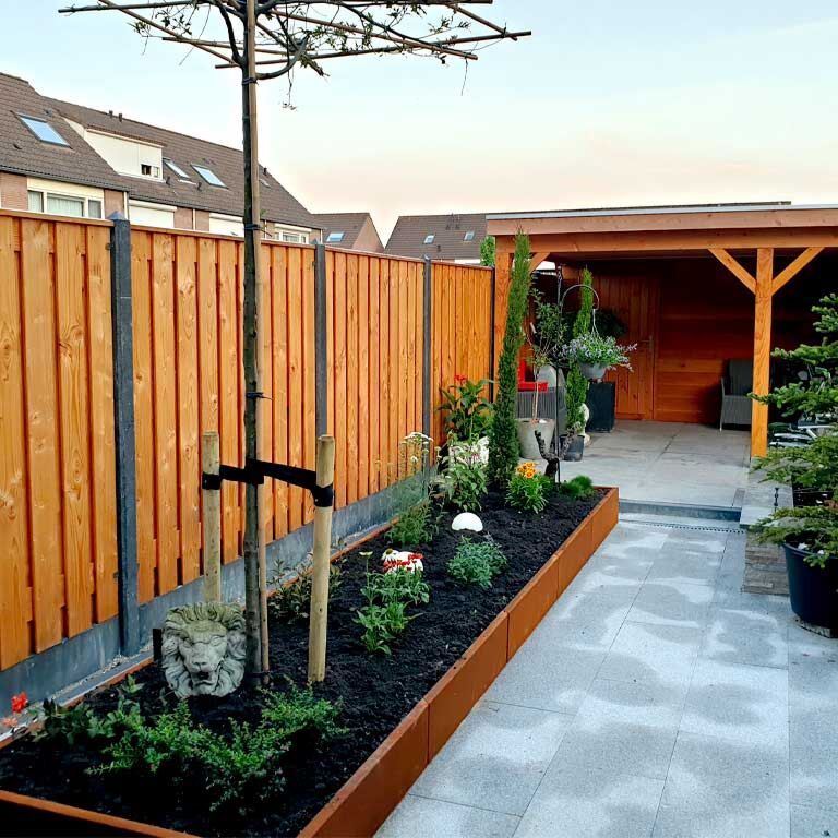 Donica ze stali corten Texas xxl 500 x 120 cm