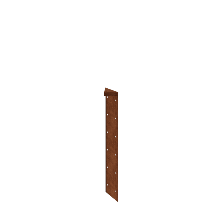 Element narożny stal corten 180° 60 cm