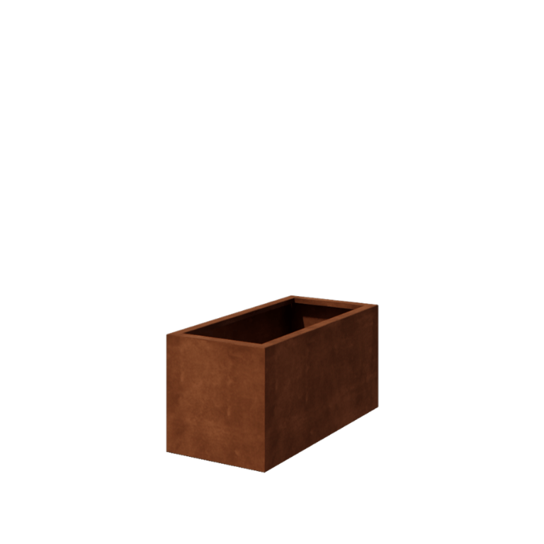 Spawana Donica ze stali corten Montana 100 x 50 x 50 cm