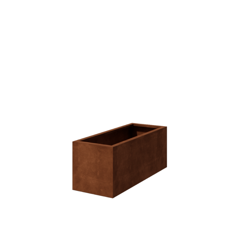 Spawana Donica ze stali corten Montana 120 x 50 x 50 cm