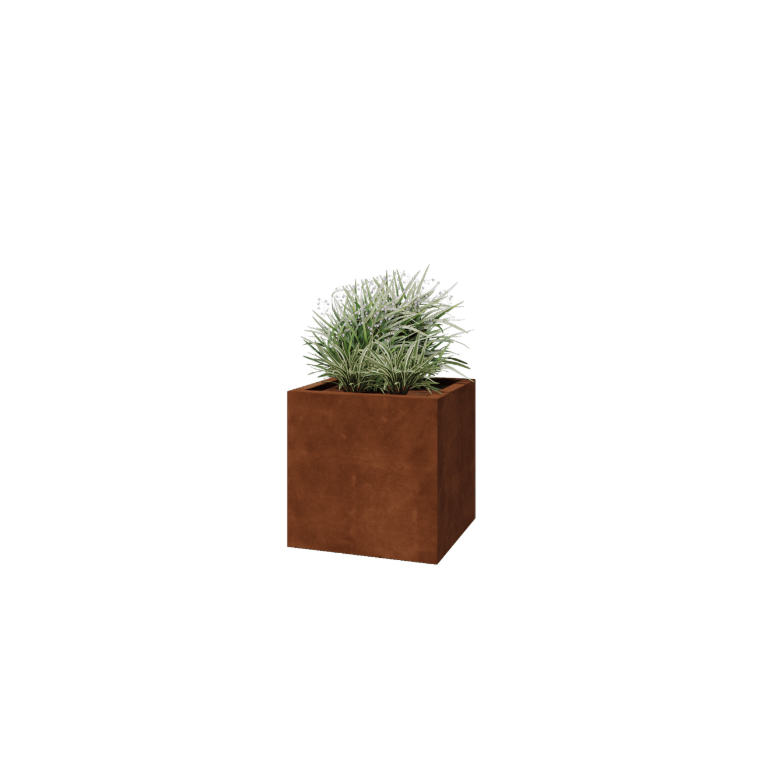 Spawana Donica ze stali corten Montana 60 x 60 x 60 cm