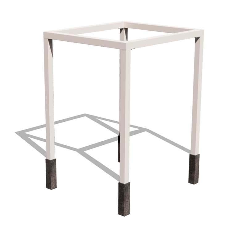 Kwadratowa pergola stalowa malowana proszkowo 224 x 200 cm