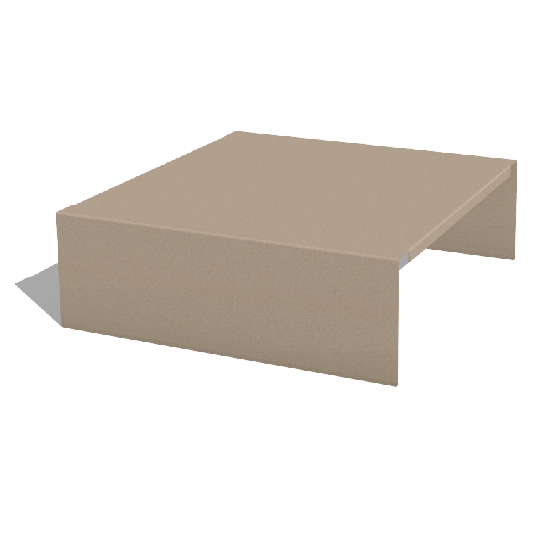Płaskowyż pod donice ze stali malowanej proszkowo 60 x 61 x 20 cm