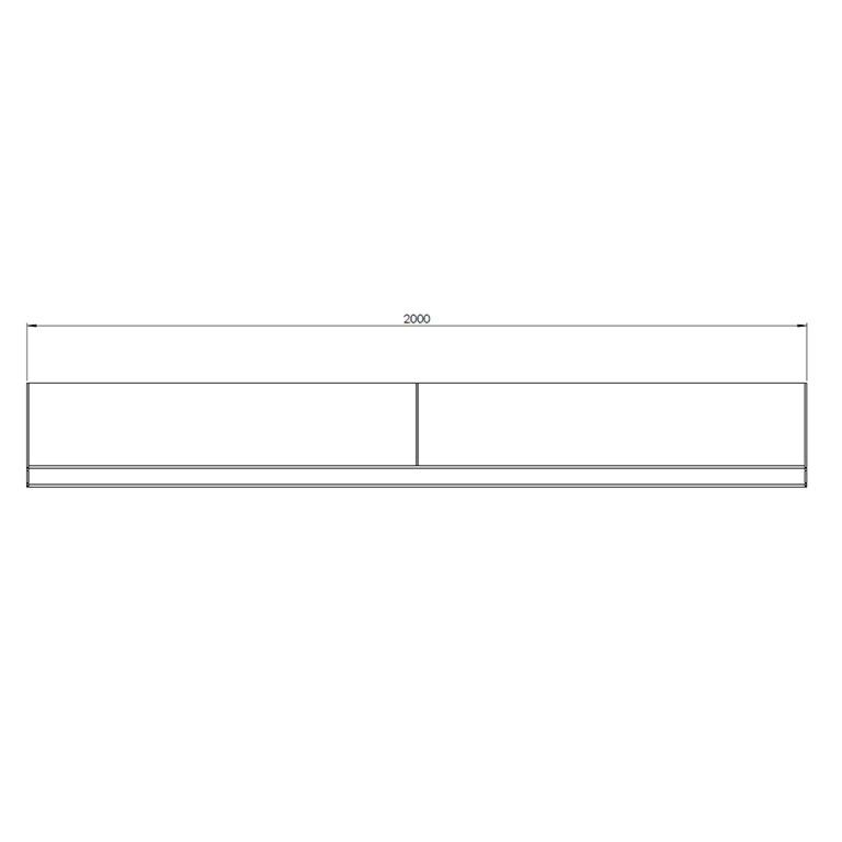 Prosta ściana oporowa ze stali corten 200 cm (wysokość 40 cm)