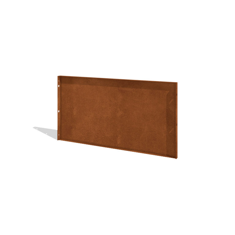 Ogrodzenie ze stali Corten H panelu 120 x 63,3 cm
