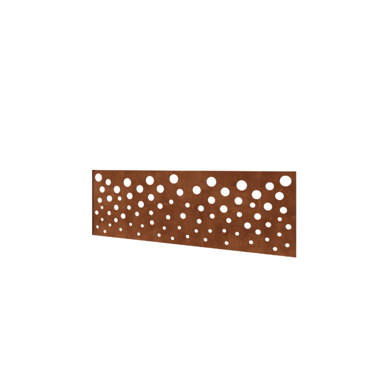 Ogrodzenie ze stali Corten H panelu B 180 x 63,3 cm