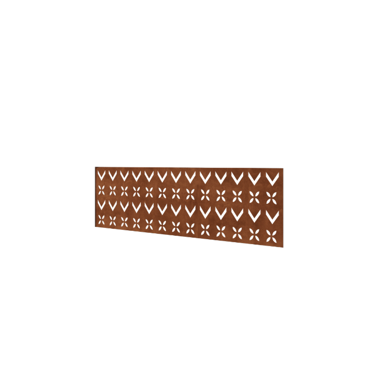 Ogrodzenie ze stali Corten H panelu V 180 x 63,3 cm
