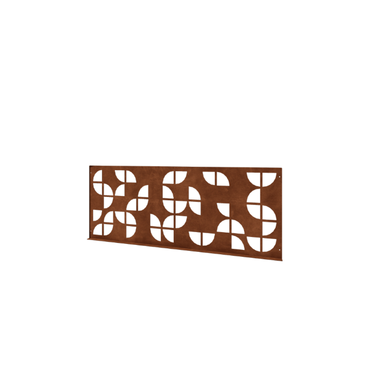 Ogrodzenie ozdobne ze stali corten G - Panel - 149 x 3 x 60 cm