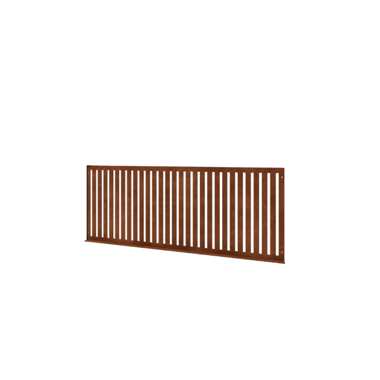 Ogrodzenie ozdobne ze stali corten S - Panel - 149 x 3 x 60 cm
