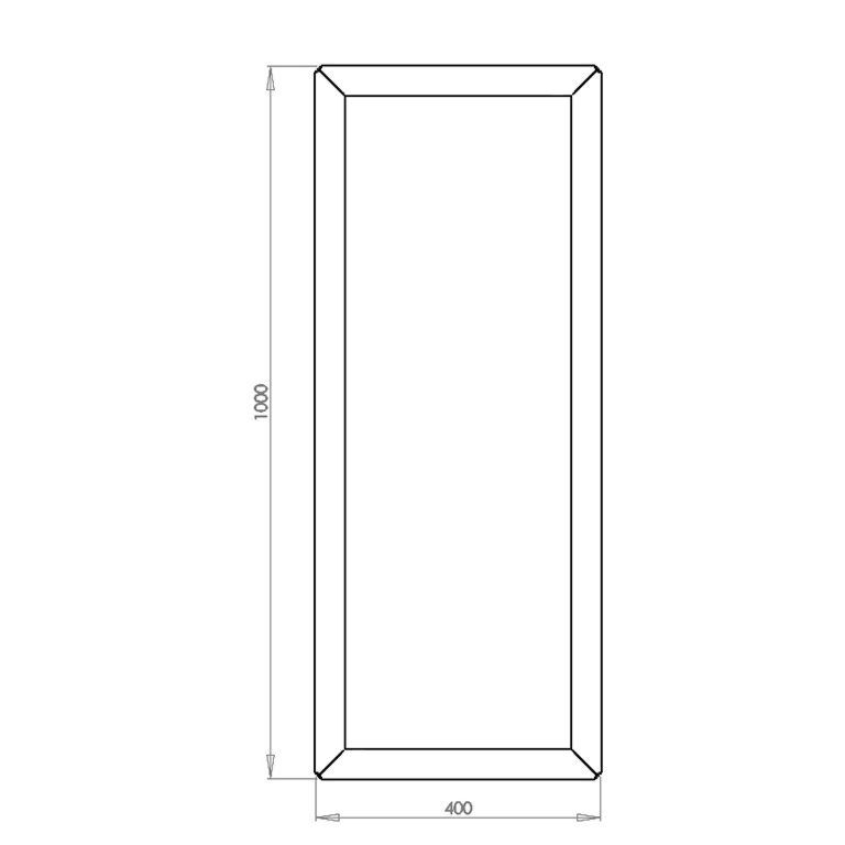 Donica ze stali corten Texas 40 x 100 cm