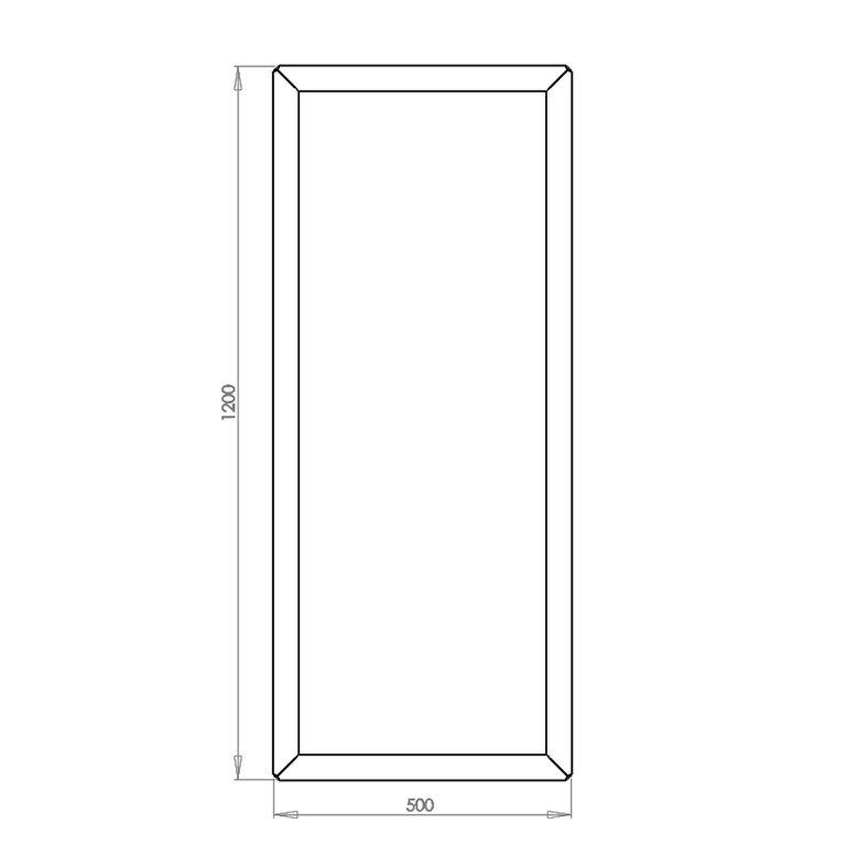 Donica stal malowana proszkowo Texas 50 x 120 cm