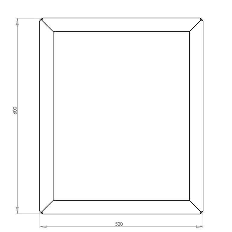 Donica stal malowana proszkowo Texas 50 x 60 cm