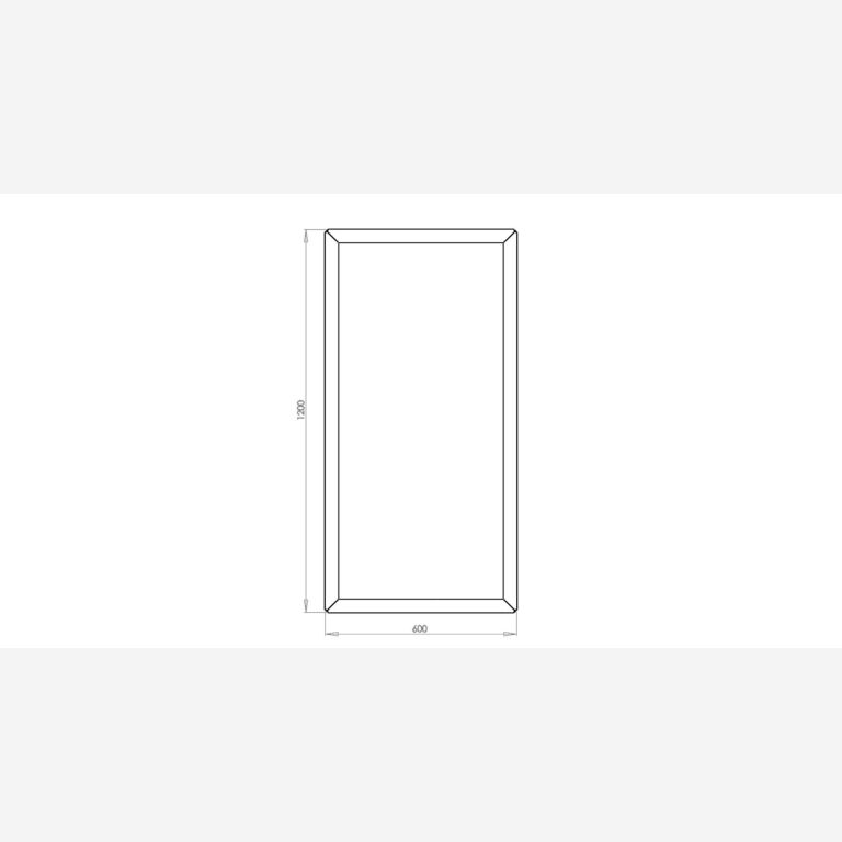 Donica ze stali corten Texas 60 x 120 cm