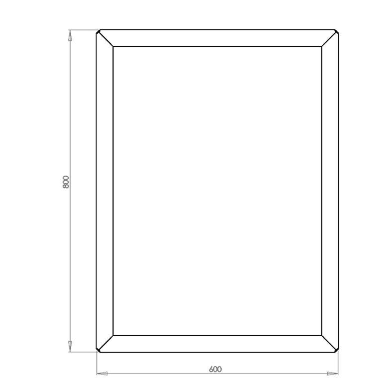Donica ze stali corten Texas 60 x 80 cm