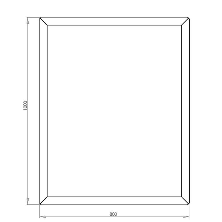 Donica stal malowana proszkowo Texas 80 x 100 cm