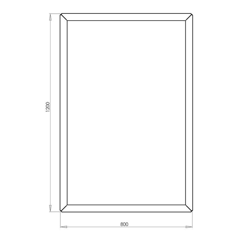 Donica ze stali corten Texas 80 x 120 cm