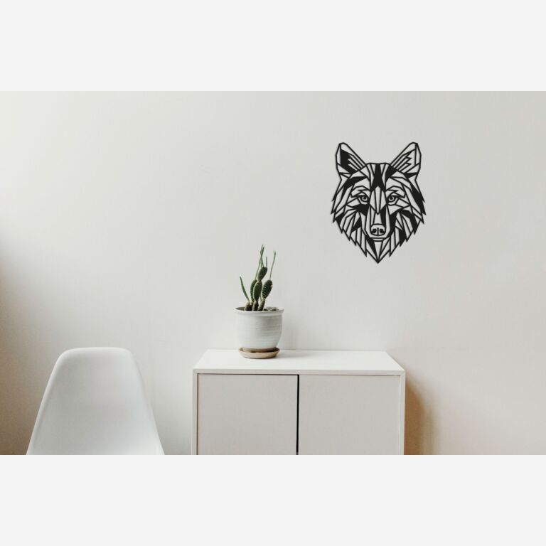 Wilk Metalowa dekoracja ścienna 1.0