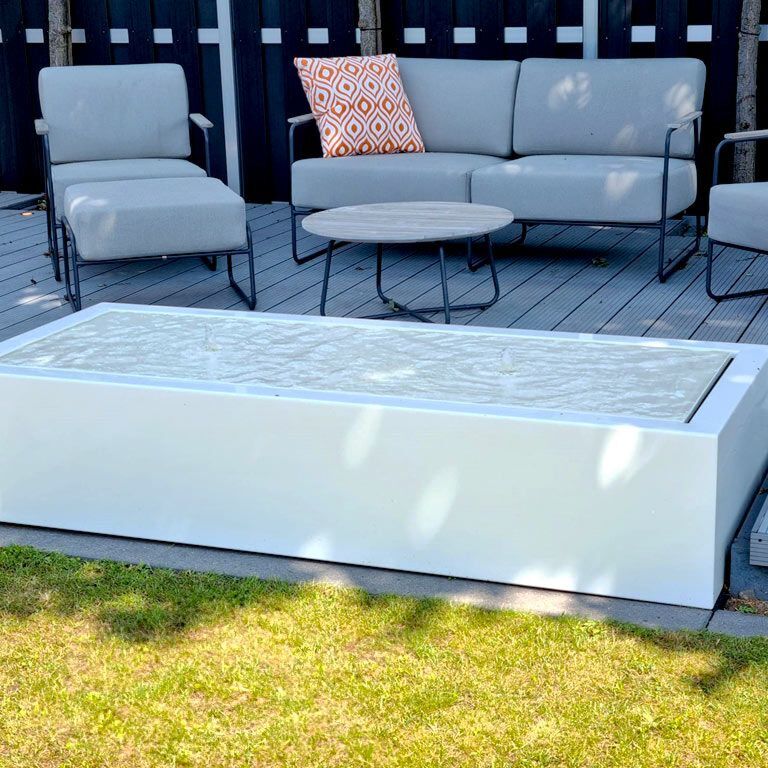 Fontanna aluminium 200 x 80 x 40 cm