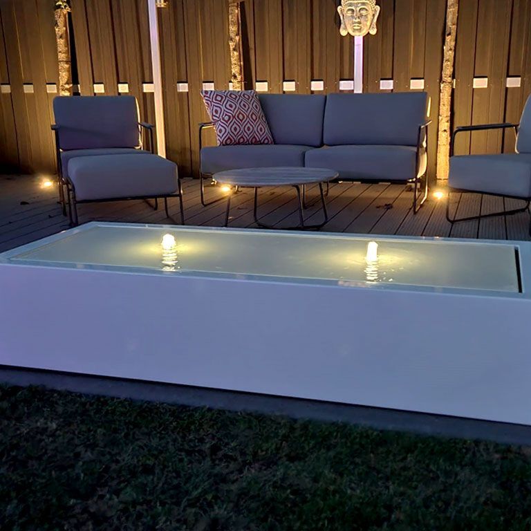 Fontanna aluminium 200 x 80 x 40 cm