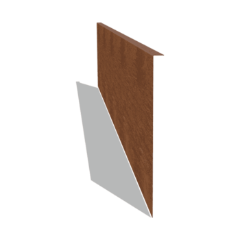 Odgięte obrzeże ogrodowe ze stali corten 45 cm (długość 240 cm)