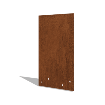 Płyta łącząca proste stal corten o wysokości 34 - 37,5 cm