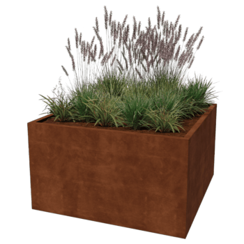 Spawana Donica ze stali corten Montana 140 x 140 x 80 cm