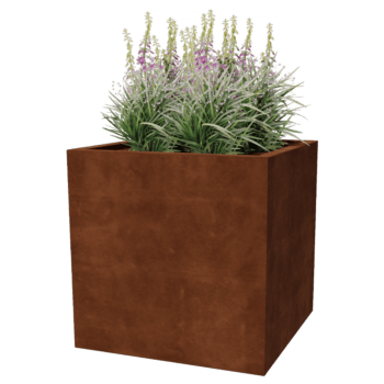 Spawana Donica ze stali corten Montana 80 x 80 x 80 cm