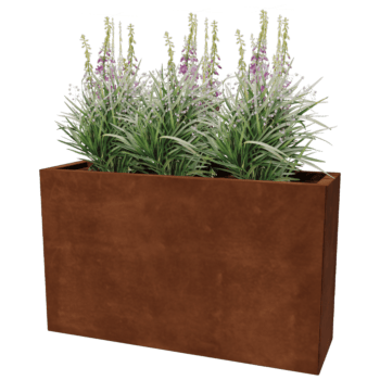 Donica ze stali corten Texas 30 x 100 cm