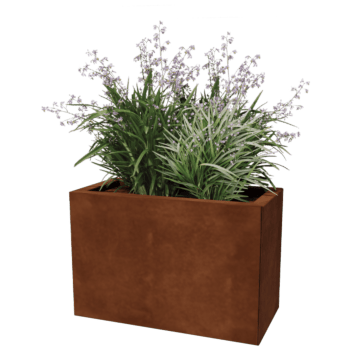 Donica ze stali corten Texas 30 x 60 cm