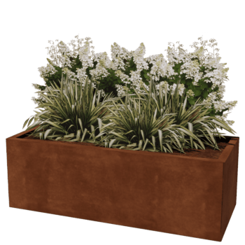 Donica ze stali corten Texas 50 x 120 cm