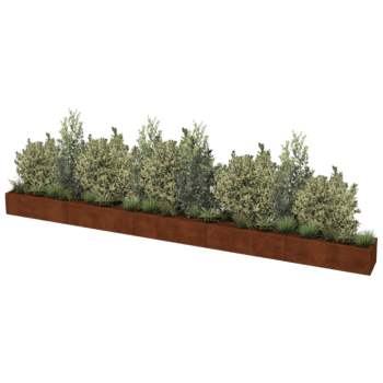 Donica ze stali corten Texas xxl 500 x 40 cm