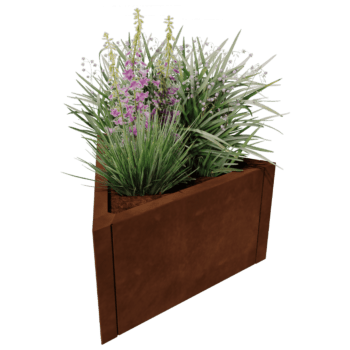 Donica ze stali corten Alaska równoboczny 60 cm