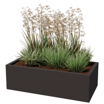 Donica stal malowana proszkowo Texas 50 x 100 cm