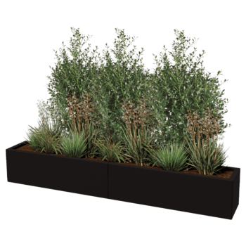 Donica stal malowana proszkowo Texas xxl 200 x 30 cm
