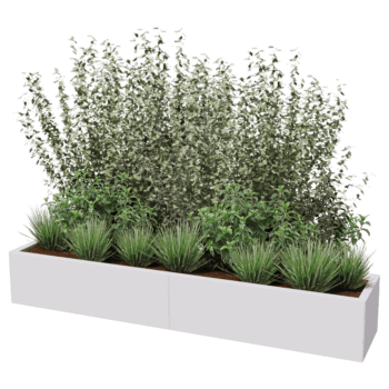 Donica stal malowana proszkowo Texas xxl 200 x 40 cm