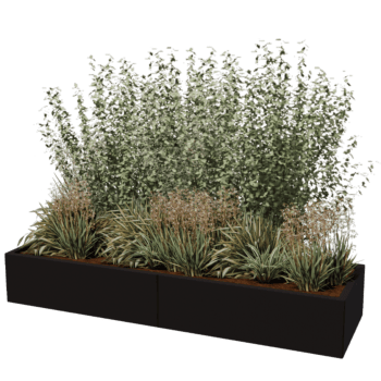 Donica stal malowana proszkowo Texas xxl 200 x 60 cm