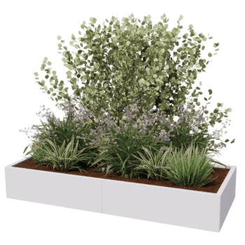 Donica stal malowana proszkowo Texas xxl 200 x 80 cm