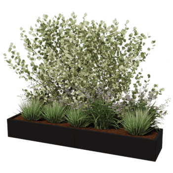 Donica stal malowana proszkowo Texas xxl 240 x 50 cm