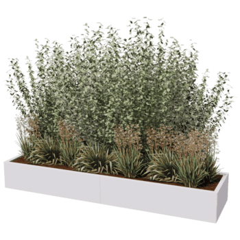 Donica stal malowana proszkowo Texas xxl 240 x 60 cm
