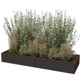 Donica stal malowana proszkowo Texas xxl 240 x 80 cm