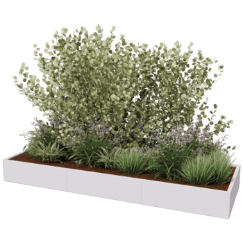 Donica stal malowana proszkowo Texas xxl 300 x 100 cm