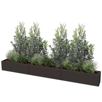 Donica stal malowana proszkowo Texas xxl 300 x 30 cm